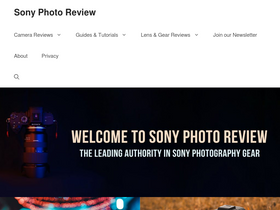 'sonyphotoreview.com' screenshot