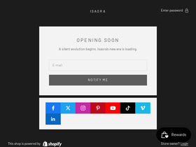 ISAORA homepage screenshot