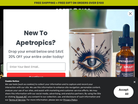'apetropicsadaptogens.com' screenshot