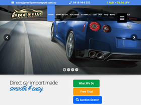 'prestigemotorsport.com.au' screenshot