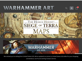 'warhammerart.com' screenshot