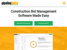 'pipelinesuite.com' screenshot