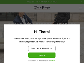 coleandparker.co homepage screenshot