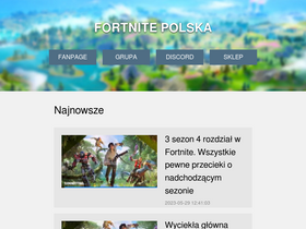 'fortnitepolska.pl' screenshot