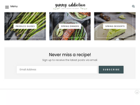 'yummyaddiction.com' screenshot