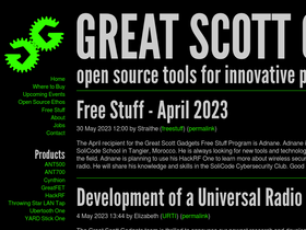 'greatscottgadgets.com' screenshot