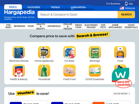 'hargapedia.com.my' screenshot