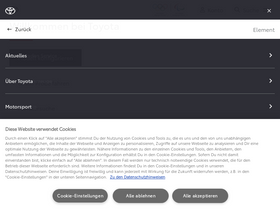'toyota.at' screenshot