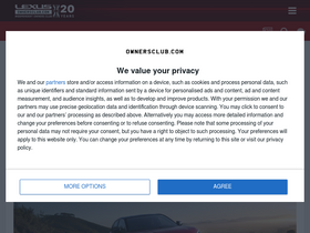 'lexusownersclub.co.uk' screenshot