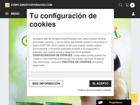 'complementosparaaves.com' screenshot