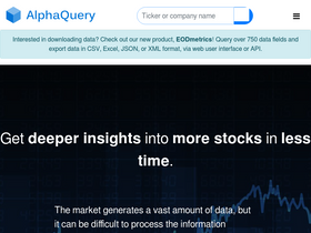 'alphaquery.com' screenshot