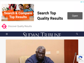 'sudantribune.com' screenshot