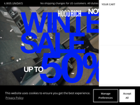Hoodrich website screenshot