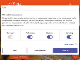 'acorninsure.co.uk' screenshot