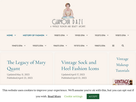 'glamourdaze.com' screenshot