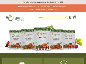 organicmantra.co homepage screenshot