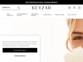 keyzar-jewellry.com homepage screenshot