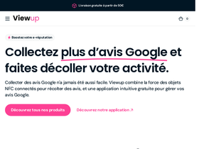 Viewup homepage screenshot