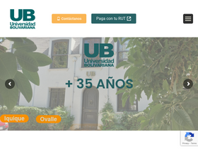 'ubolivariana.cl' screenshot