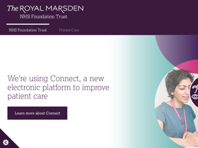 'royalmarsden.nhs.uk' screenshot
