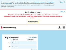 'redspottedhanky.com' screenshot