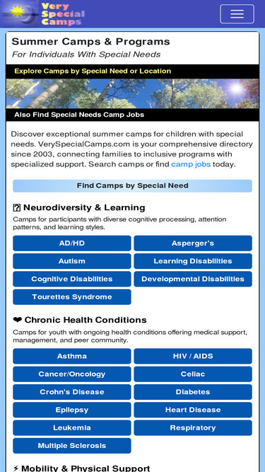 veryspecialcamps.com
