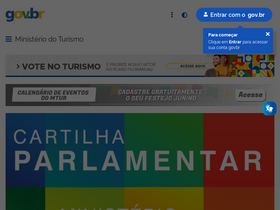 'turismo.gov.br' screenshot