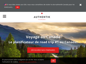 'authentikcanada.com' screenshot