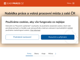 'easy-prace.cz' screenshot