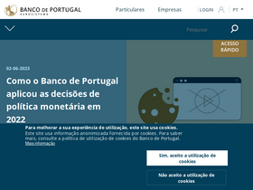 'bportugal.pt' screenshot