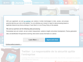 'papergeek.fr' screenshot
