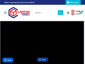 cartonmachinery.com homepage screenshot