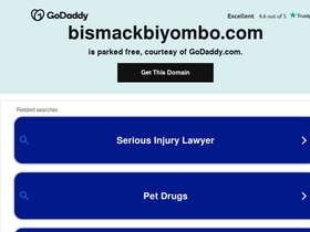 bismackbiyombo.com homepage screenshot