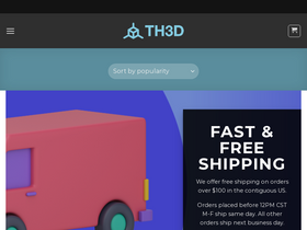 'th3dstudio.com' screenshot
