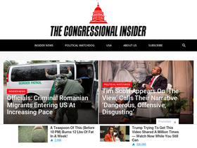 'thecongressionalinsider.com' screenshot