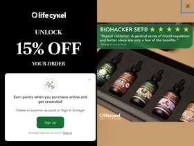 'lifecykel.com' screenshot