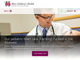 'rileychildrens.org' screenshot