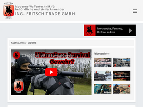 'austriaarms.com' screenshot