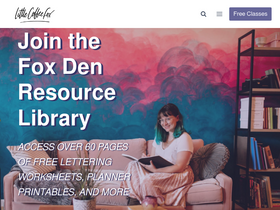 'littlecoffeefox.com' screenshot