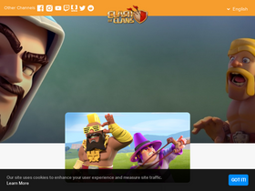 'clashofclans.com' screenshot