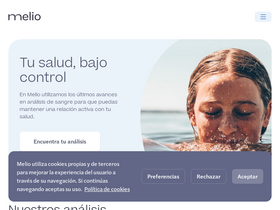 'melio.es' screenshot