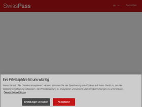 'swisspass.ch' screenshot