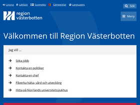 'regionvasterbotten.se' screenshot
