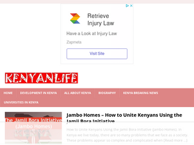 'kenyanlife.com' screenshot