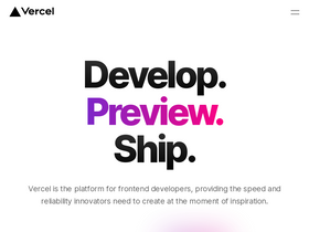 'vercel.com' screenshot