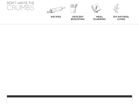 'dontwastethecrumbs.com' screenshot