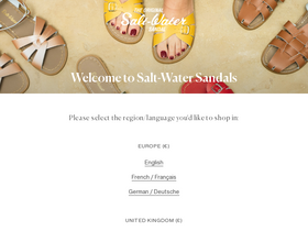 'salt-watersandals.com' screenshot