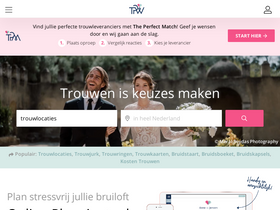 'theperfectwedding.nl' screenshot
