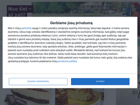 'receptai.lt' screenshot