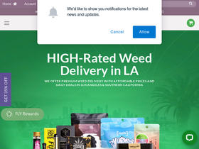 'kushfly.com' screenshot